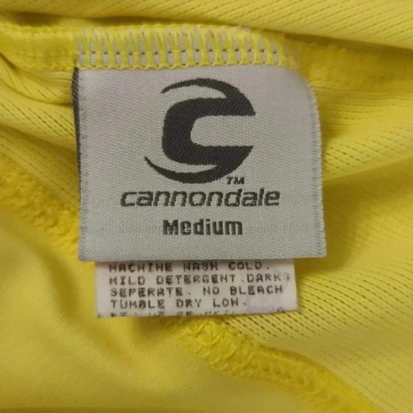 Cannondale Cycling Bib 🚲 Top Yellow Medium - Picture 2 of 7